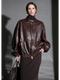 Women’s Sheepskin Leather Moto Jacket – Casual Chic Cropped Biker Style Short Coat for Autumn