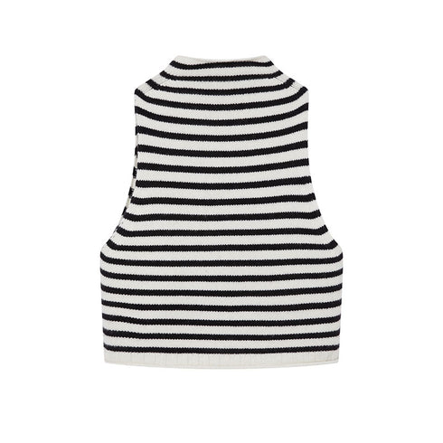 100% Wool Chunky Knit Vest for Women | Heavyweight Mock-Neck Layered Sweater Vest for Fall & Winter