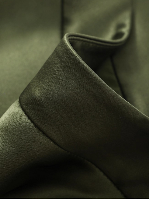 Premium Glossy Acetate Fishtail Skirt for Women — 45° Bias-Cut, Minimalist Draped Slimming Midi Skirt