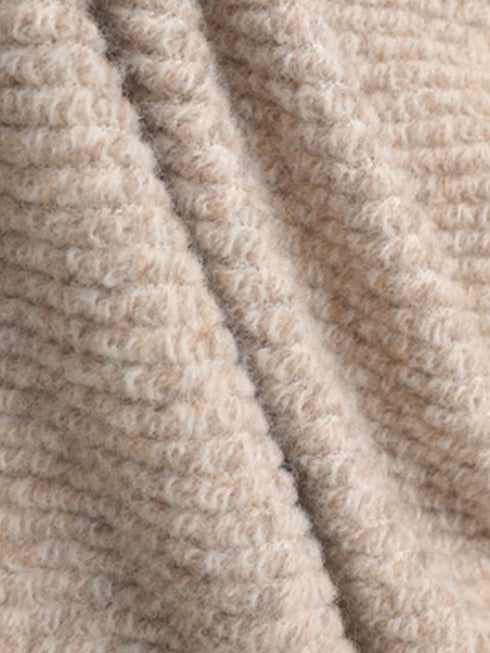 Wool-Blend Vintage Hooded Duffle Coat for Women – Loose Fit, Cozy Autumn-Winter Outerwear