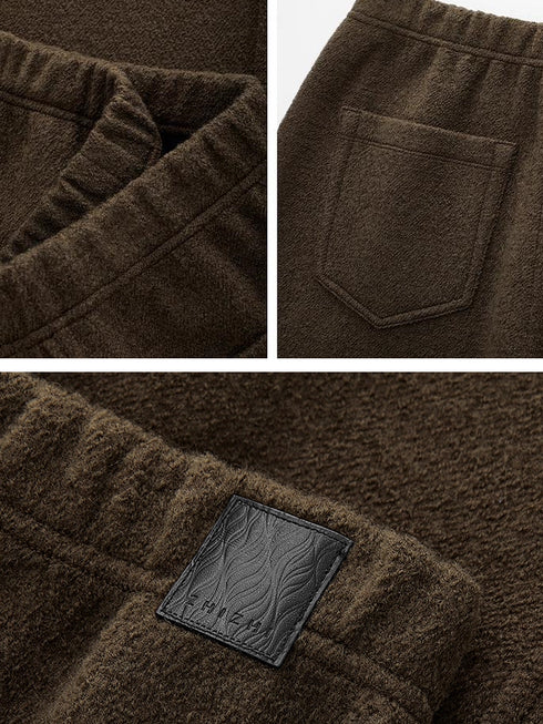 Women's Wool Straight-Leg Casual Pants – Curved Slimming Winter Trousers, New Arrival