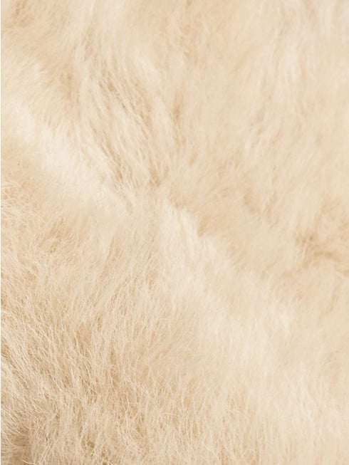 Flocked Denim Parka Coat with Wool Collar and 90% Goose Down Filling for Winter