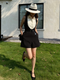 Spring Summer Sleeveless Patchwork Dress for Women – Slim Fit, Elegant, Age-Reducing Design