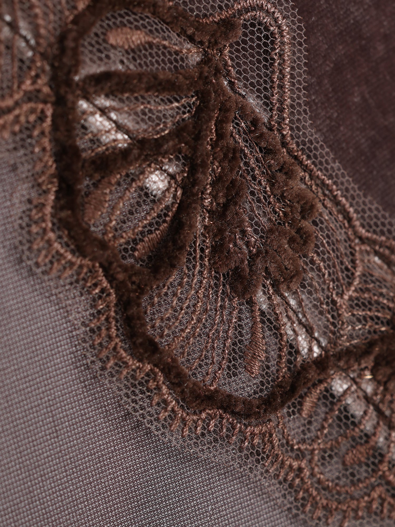 Soft Glow Silk Velvet Top – Eyelash Lace Trim, Tie-Neck Detail, Loose Fit Bell Sleeves