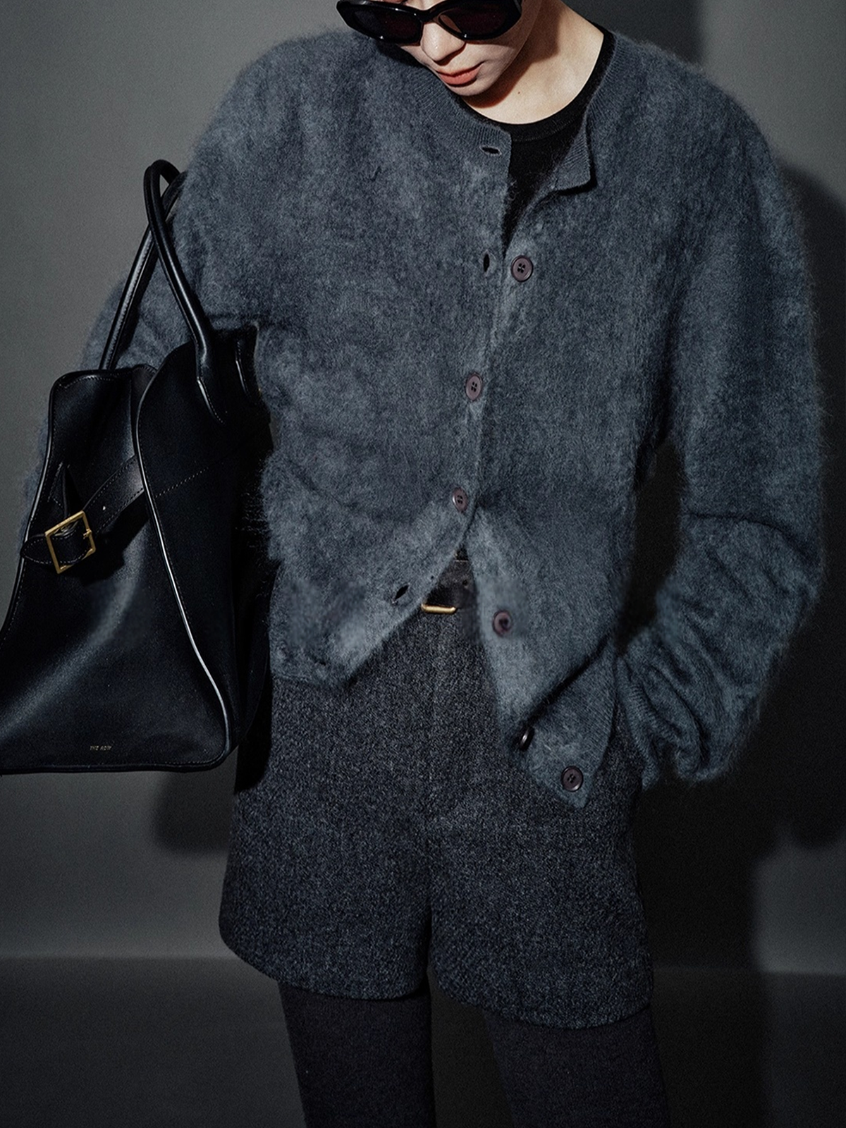 Premium 100% Washed White Cashmere Brushed Cardigan – Loose-Fit Knit Sweater for Women, Soft Multi-Color Cashmere Top