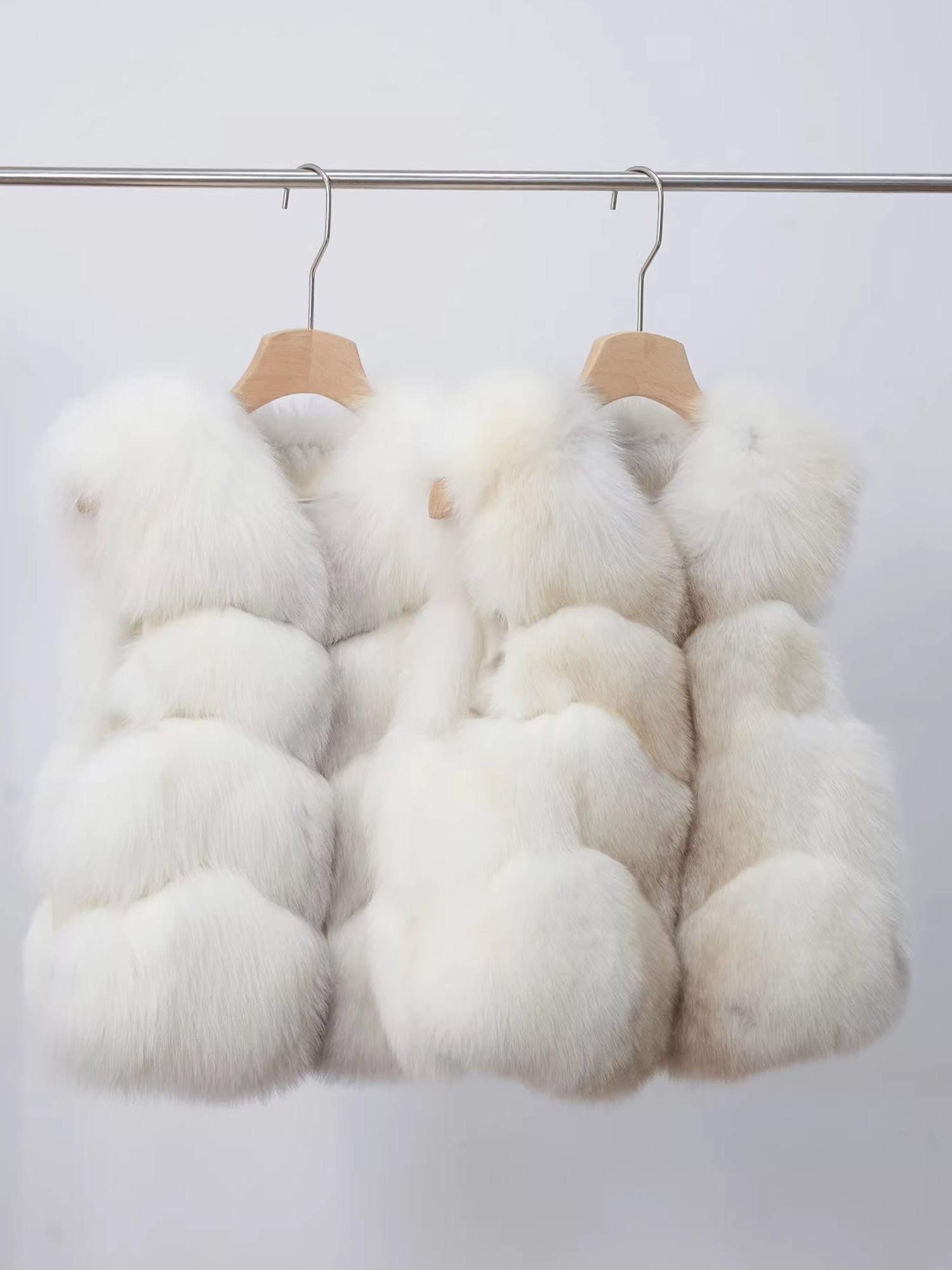 Women’s Short  Fox Fur Vest | Chic Fall Winter Sleeveless Jacket by Sagafurs-Inspired Design