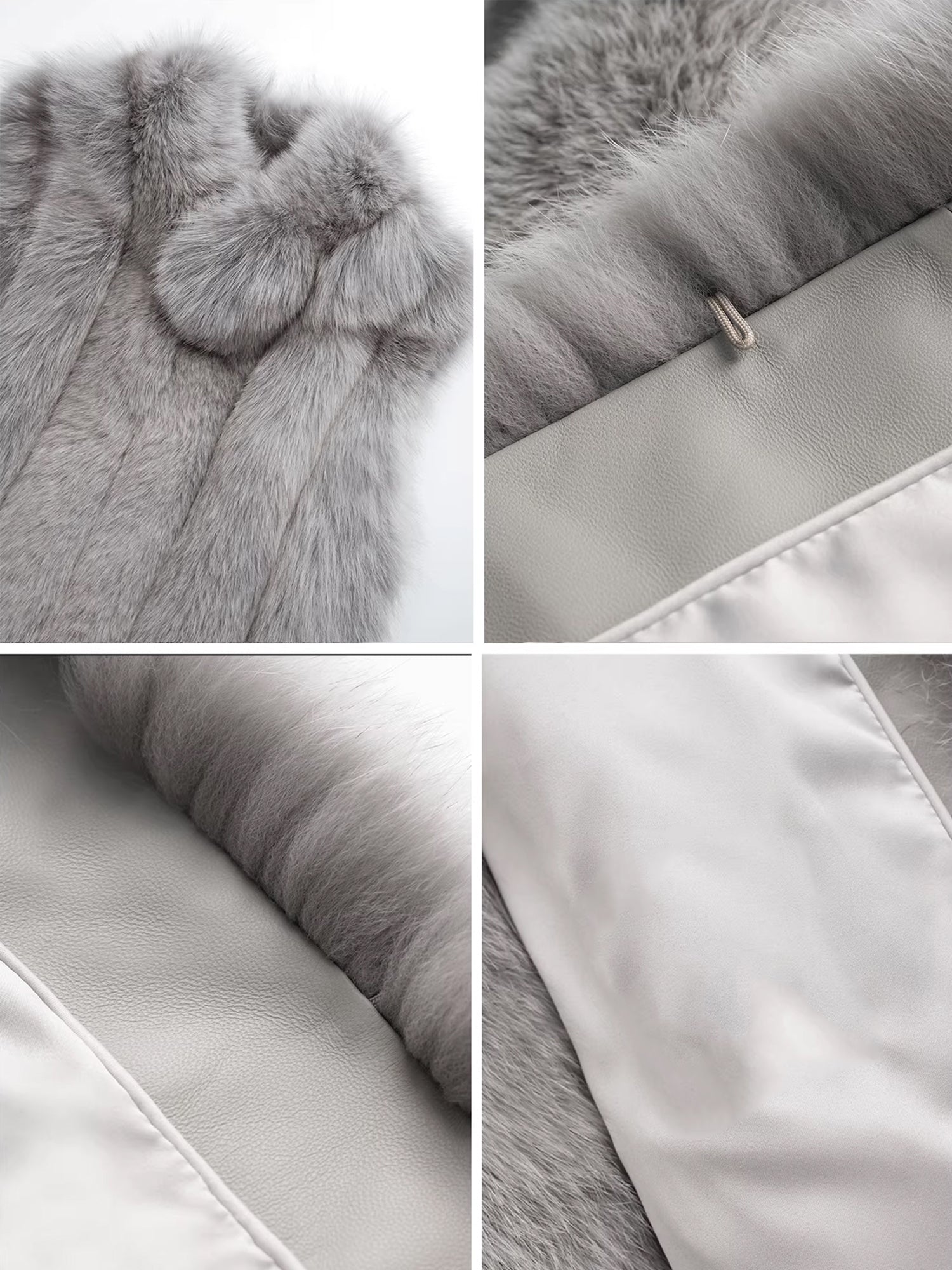 Women’s Fox Fur Vest | Stylish Short Winter Gilet Inspired by Finnish Saga Furs Design