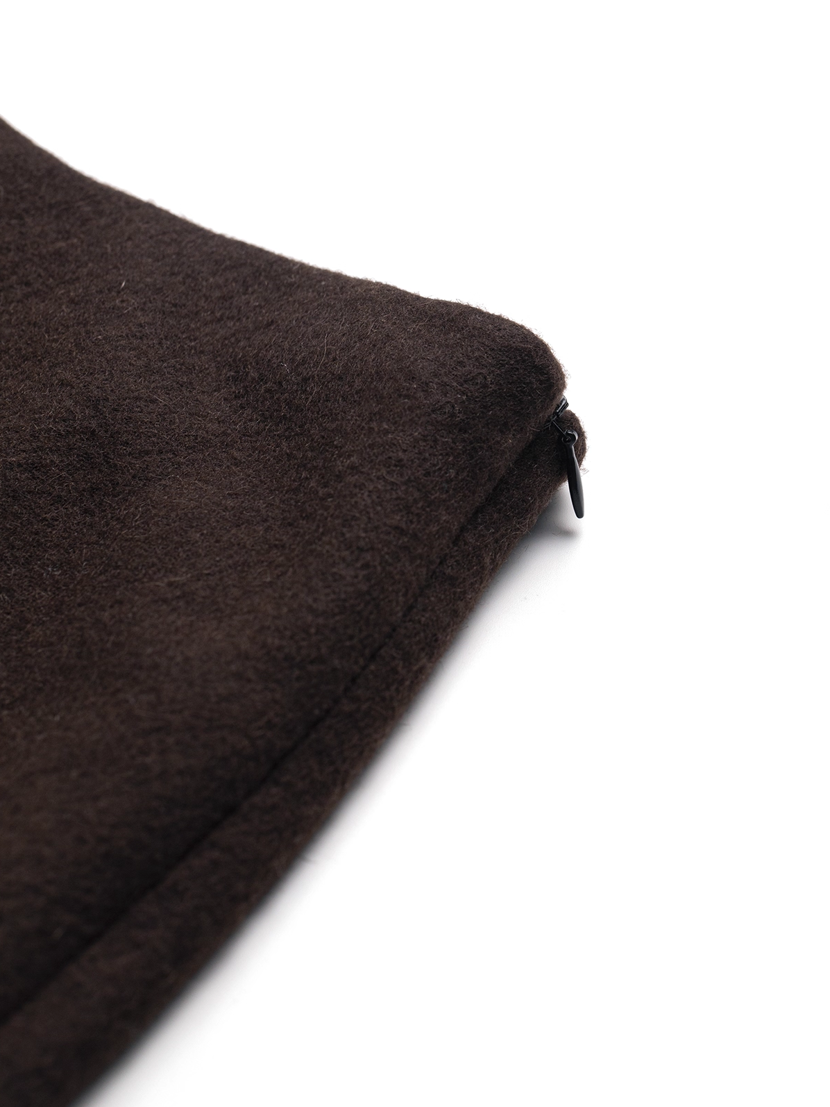 French Holiday Style Beaded Bias-Cut Wool Midi Skirt for Women – Slimming A-Line Design