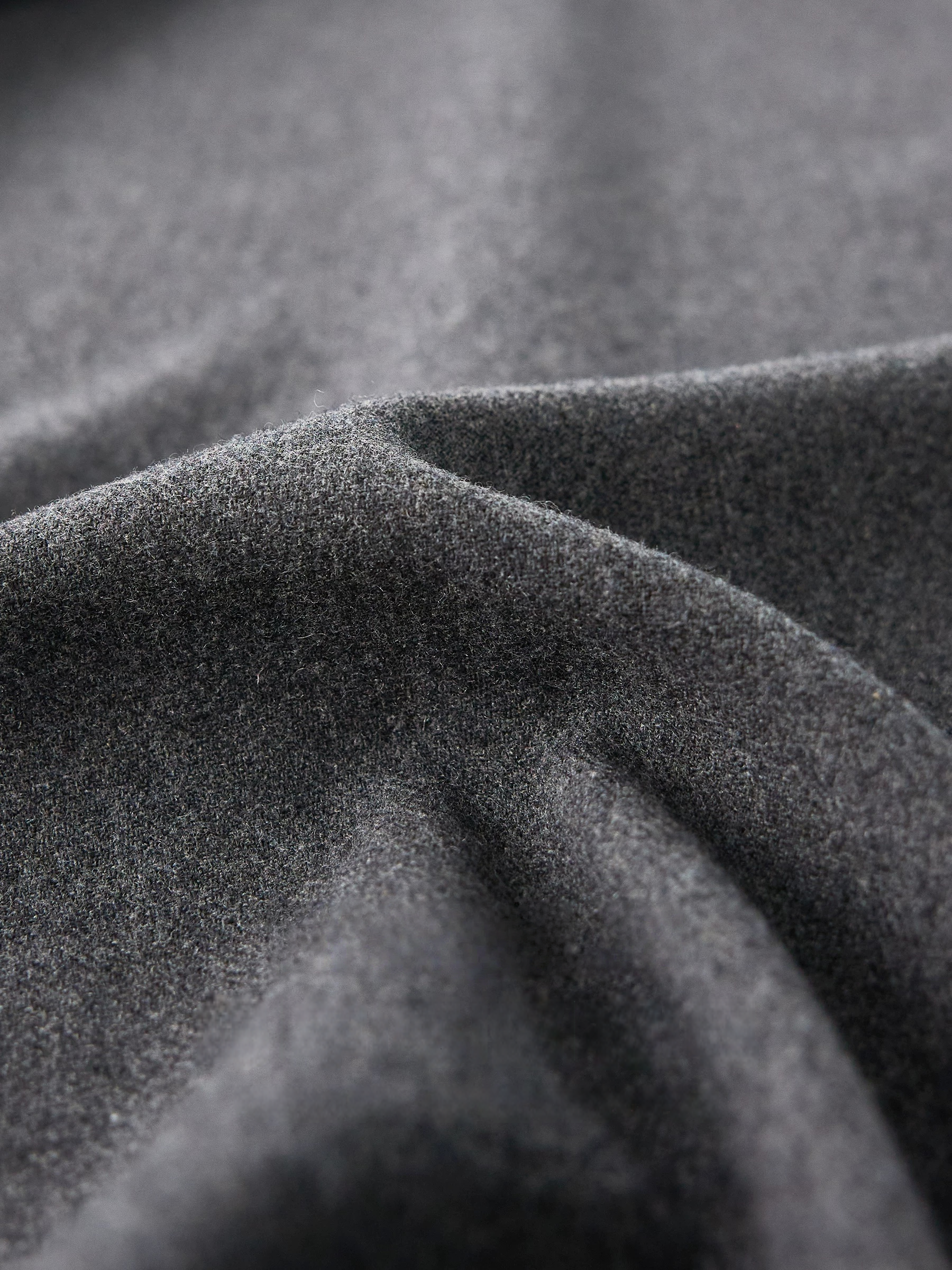 Women's Gray Wool Wide-Leg Suit Pants – Premium Draped Wool-Blend Trousers for Fall/Winter