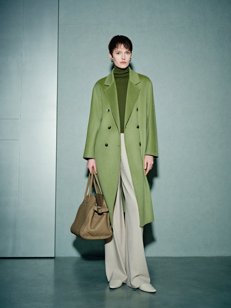 100% Pure Cashmere Double-Faced Coat for Women – Luxury Minimalist Overcoat “Silent Elegance Collection”, Available in Five Colors