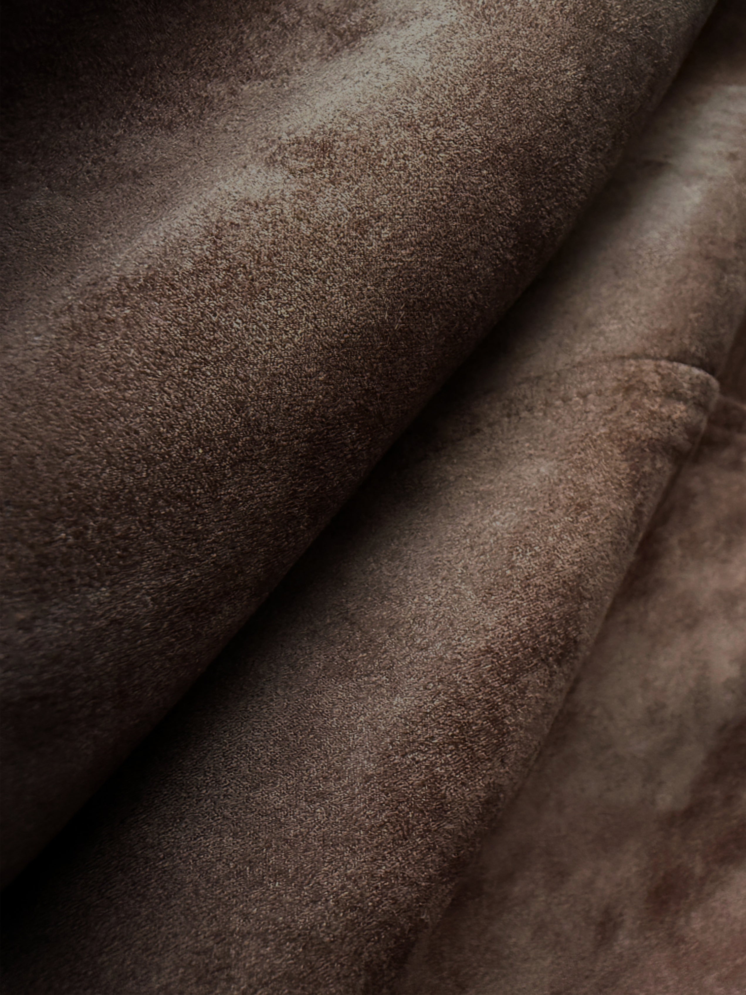 Reversible Faux Suede Coat for Women | Shearling-Lined Winter Lapel Jacket