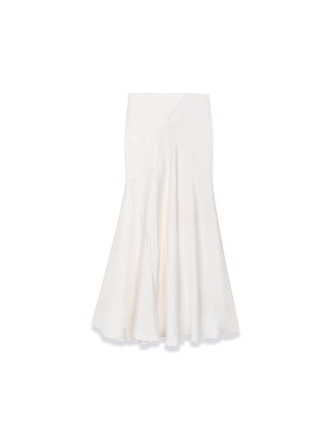 Matte Velvet-Like Copper Ammonia Fish Tail Midi Skirt - Soft Washed Comfort for All-Day Wear
