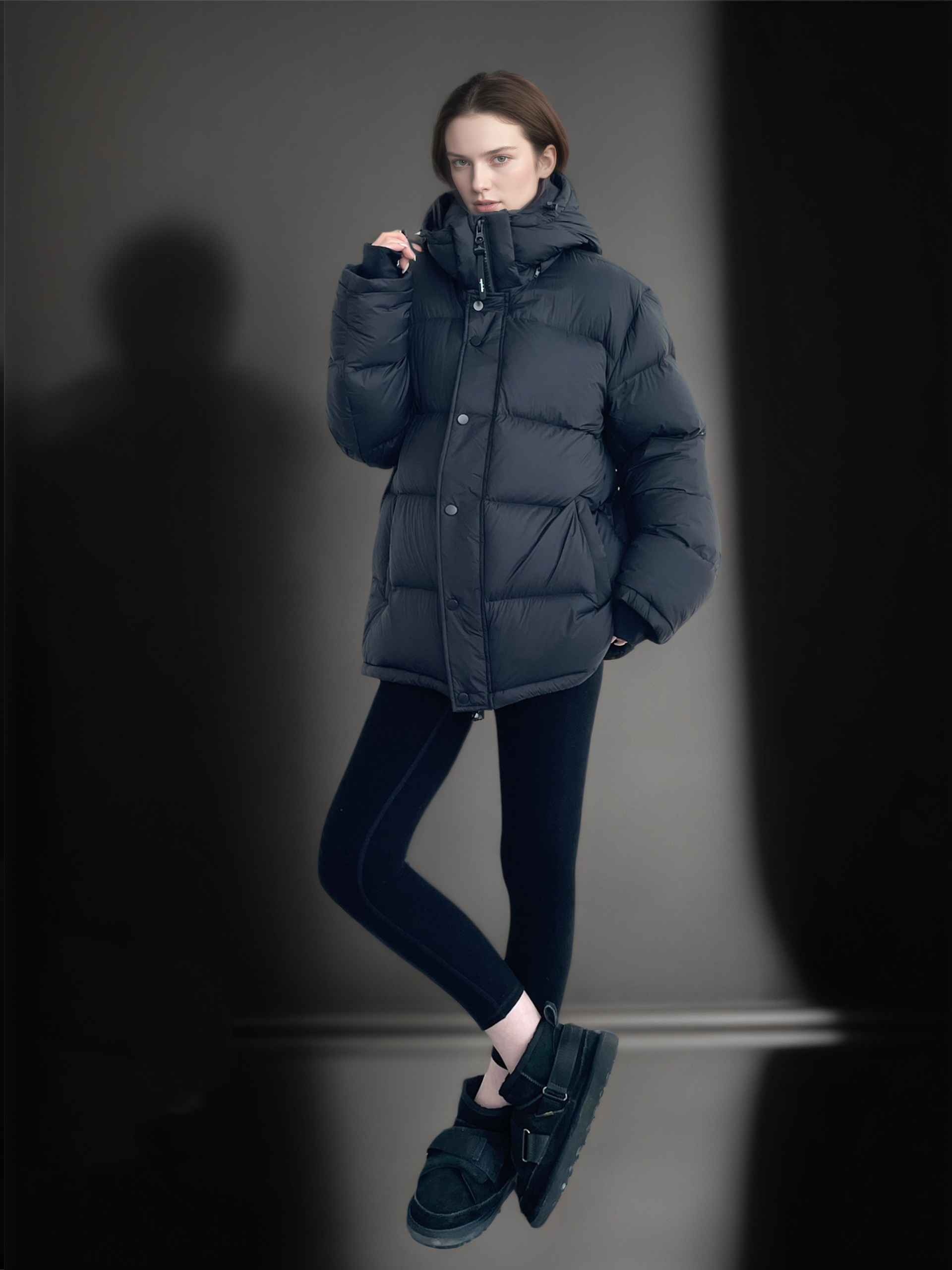 Couple’s 90% White Goose Down Puffer Jacket | 800 Fill Power Hooded Winter Coat with Water-Repellent & Anti-Stain Tech