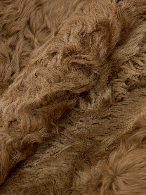 Women’s Short Shearling Jacket — Curly Wool Fleece, Warm Cozy Lambswool Coat