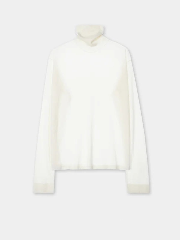 Women’s Heavyweight Pure Wool Turtleneck Sweater | Biella Superfine Merino, Relaxed Quiet-Luxury Fit