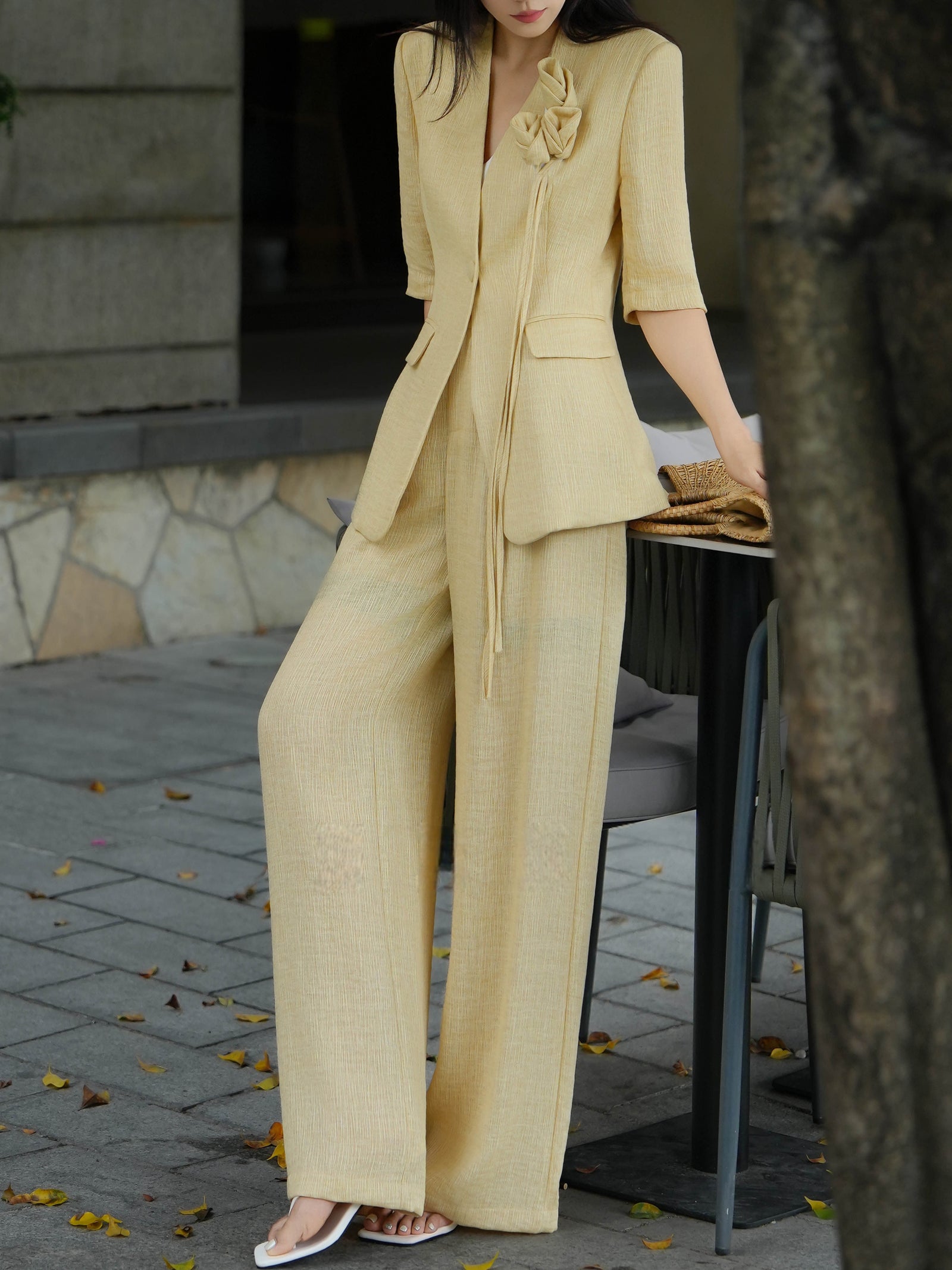 Blazer and wide-leg pants – Made to Measure
