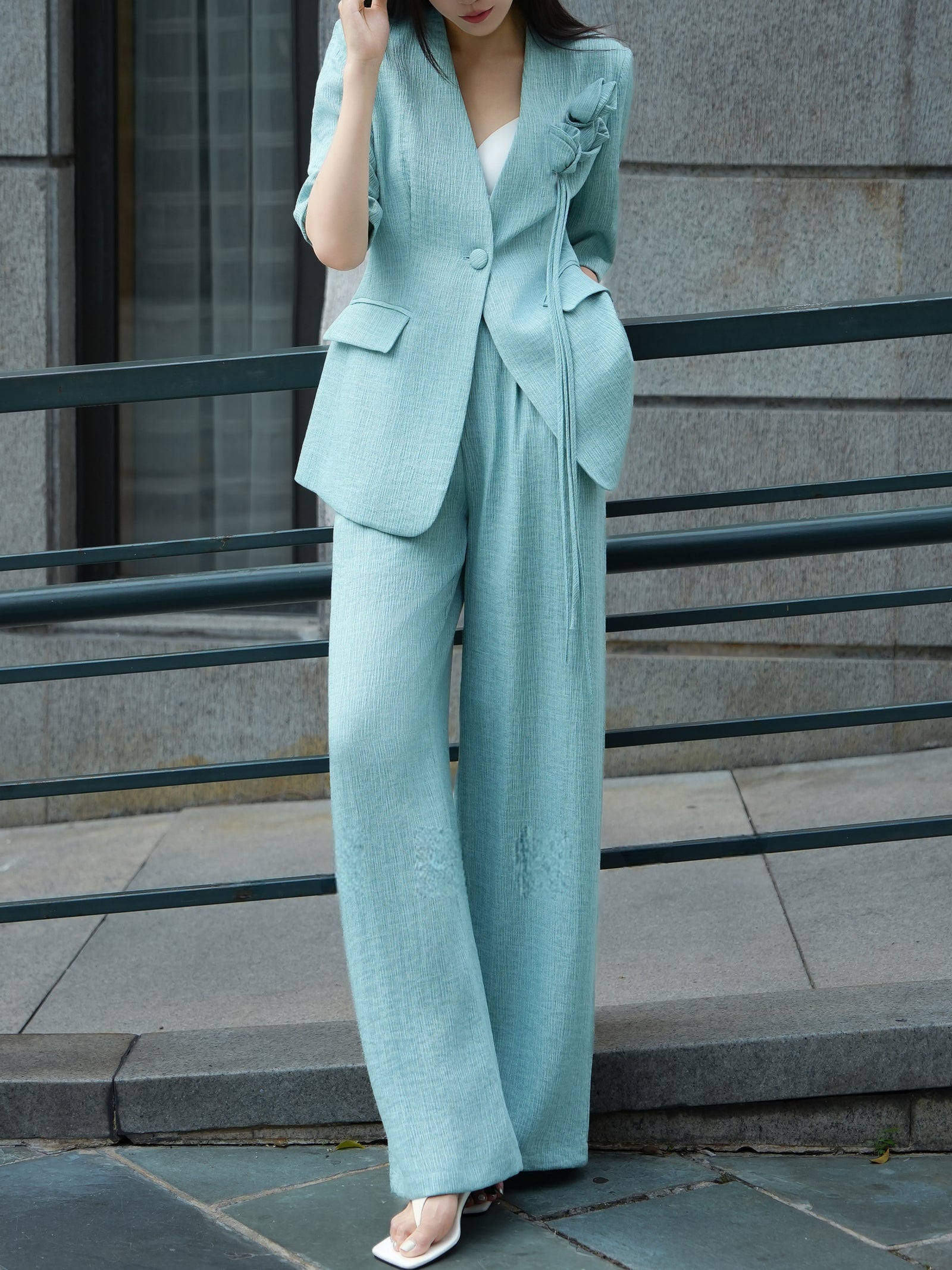 Blazer and wide-leg pants – Made to Measure