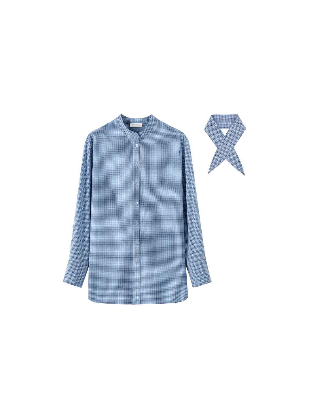 Designer Cotton Scissor-Collar Shirt | Two-Way Tie-Waist Oversized Blouse in Pure Combed Cotton