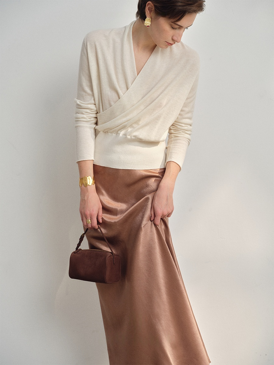 Elegant Rule – Luxury Merino Wool Sweater | German Stoll 48s Fine Knit Pullover for Women