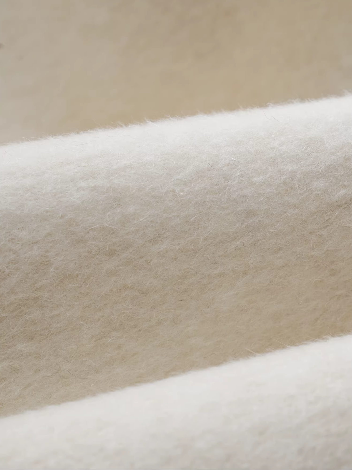 Women’s Long Double-Faced Wool Coat with Fox Fur Cuffs and Fringe Scarf | Fall Winter Overcoat