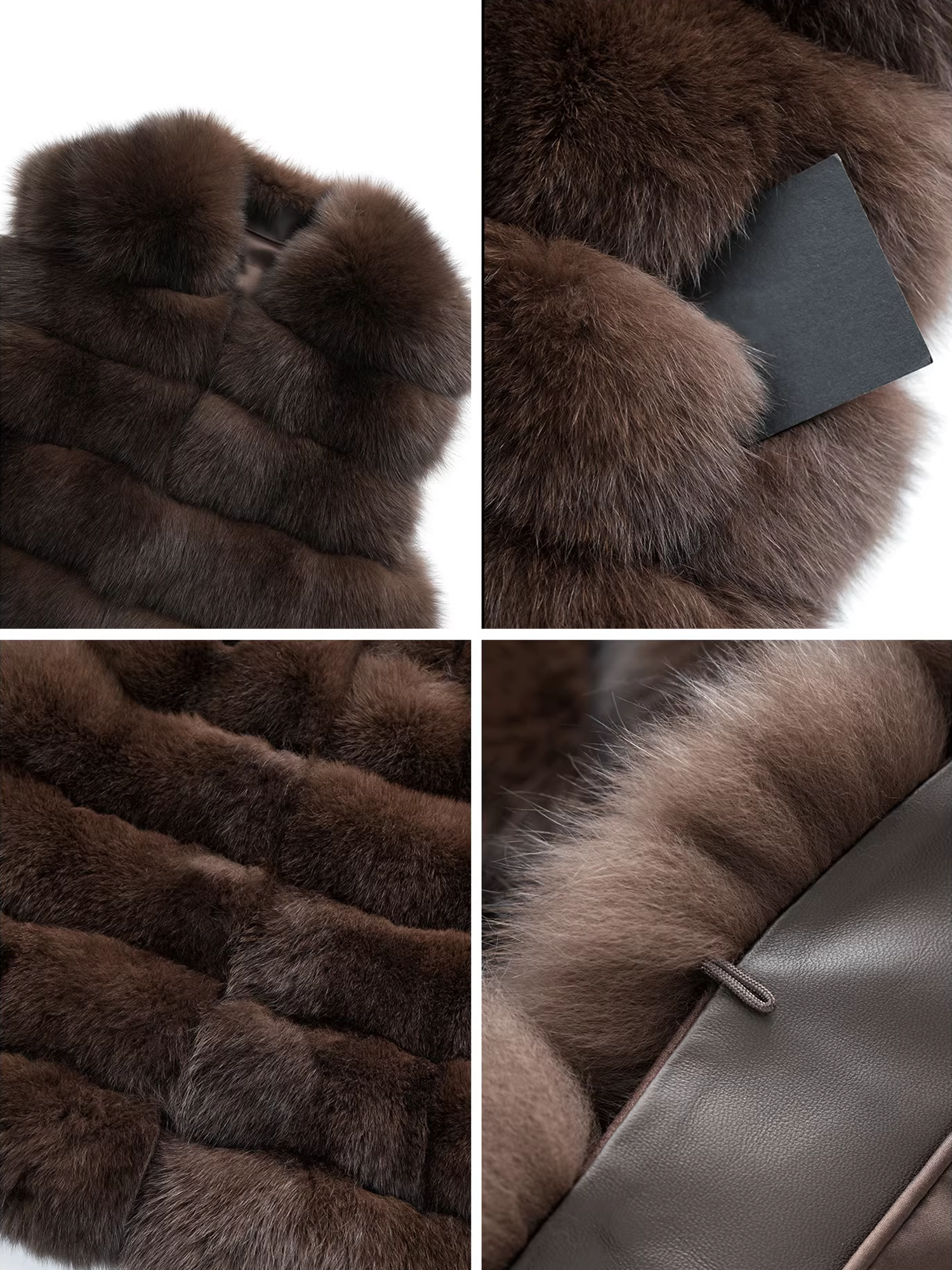 Women’s Fox Fur Vest | Mid-Length Slim Fit Winter Gilet Inspired by Finnish Saga Furs Style
