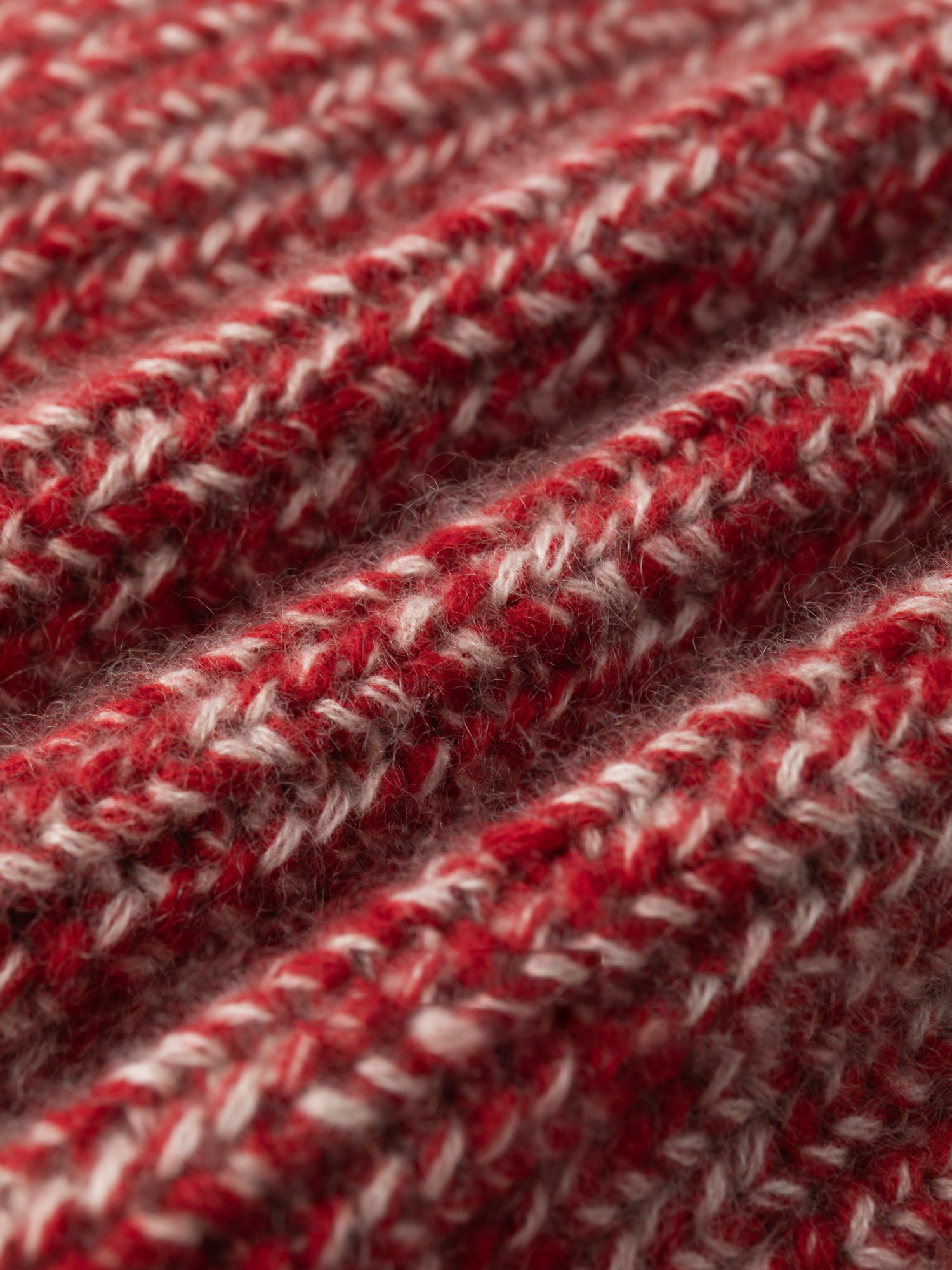 Women's Pure Cashmere Vintage Marled Zip-Up Cardigan – Relaxed Stand-Collar Knit Sweater