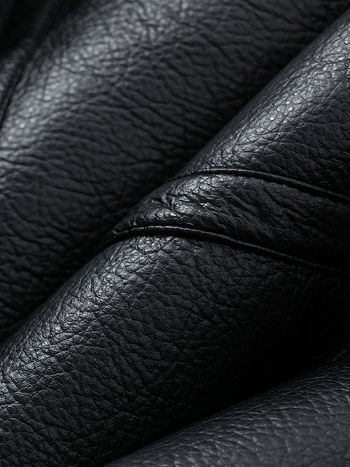 Reversible Moto Jacket for Women — Short Teddy Coat with New Zealand Sheepskin Shearling, Color-Block Suede & Premium PU Leather