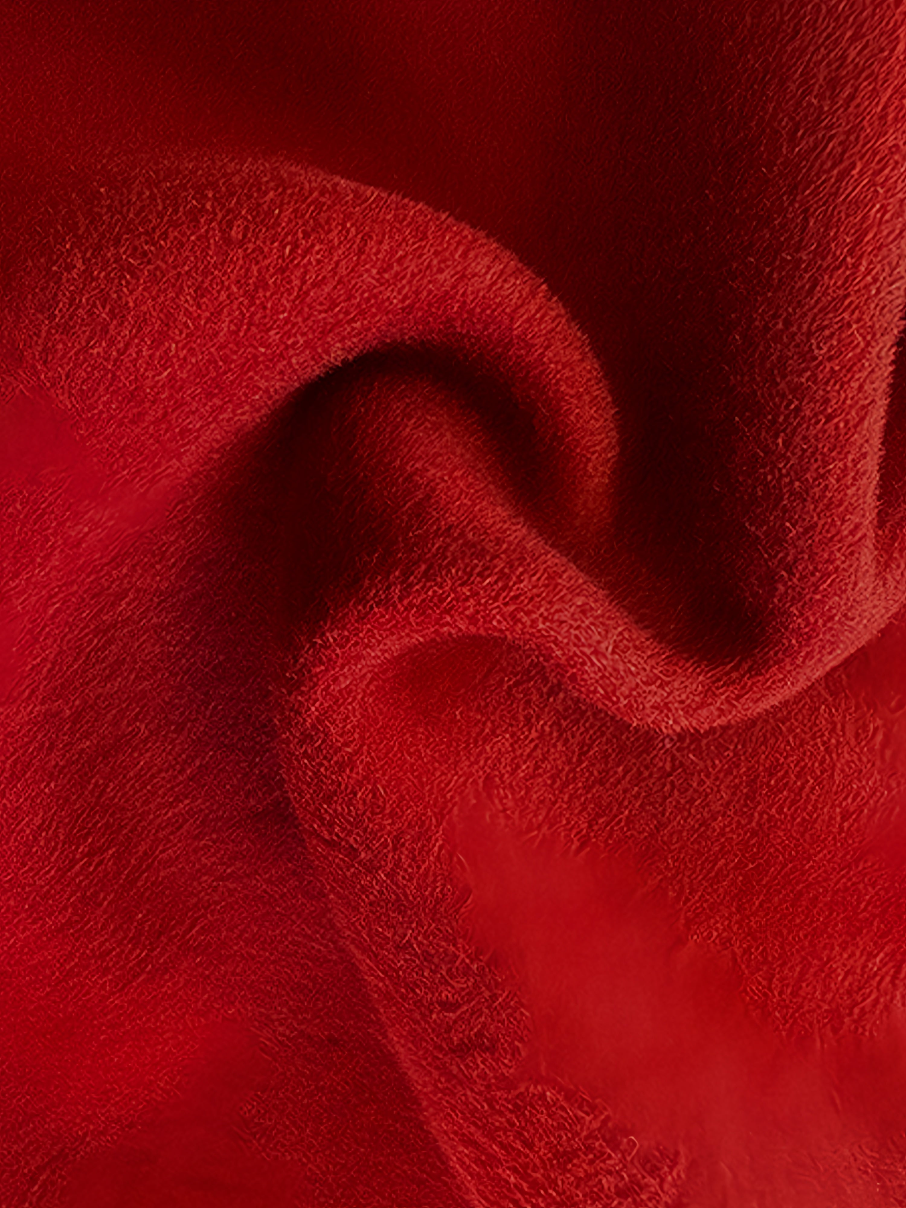 High-End Vintage Christmas Burgundy Double-Faced Wool Coat for Women | Loose Casual Elegant Wool Overcoat