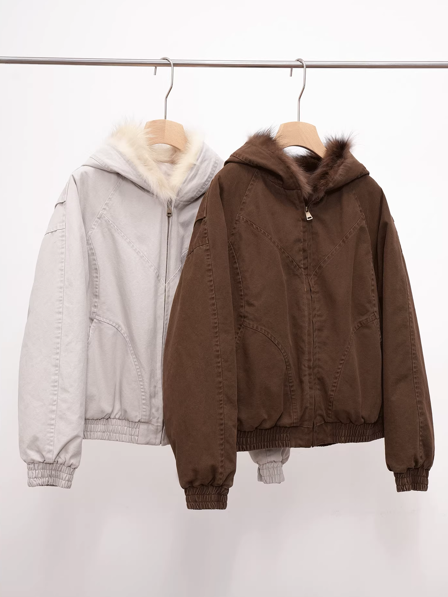Women’s Short Down Parka with  Raccoon Fur Hood | Winter Warm Puffer Jacket