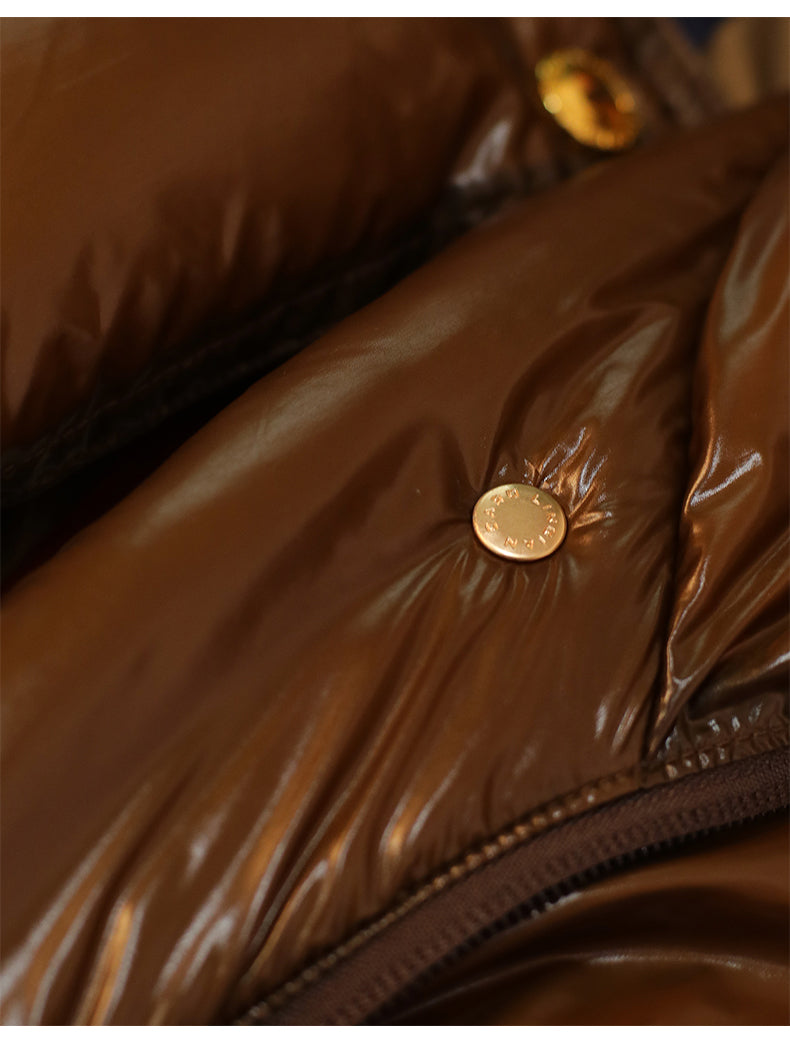 Double-Filled 90% White Duck Down Puffer Coat & Skirt Set – Thick Winter Outfit for Women