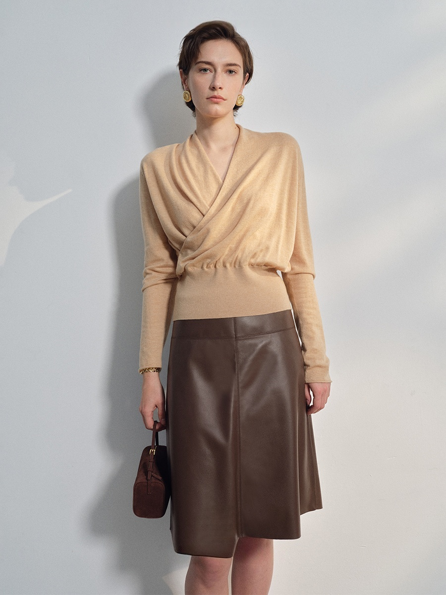 Elegant Rule – Luxury Merino Wool Sweater | German Stoll 48s Fine Knit Pullover for Women