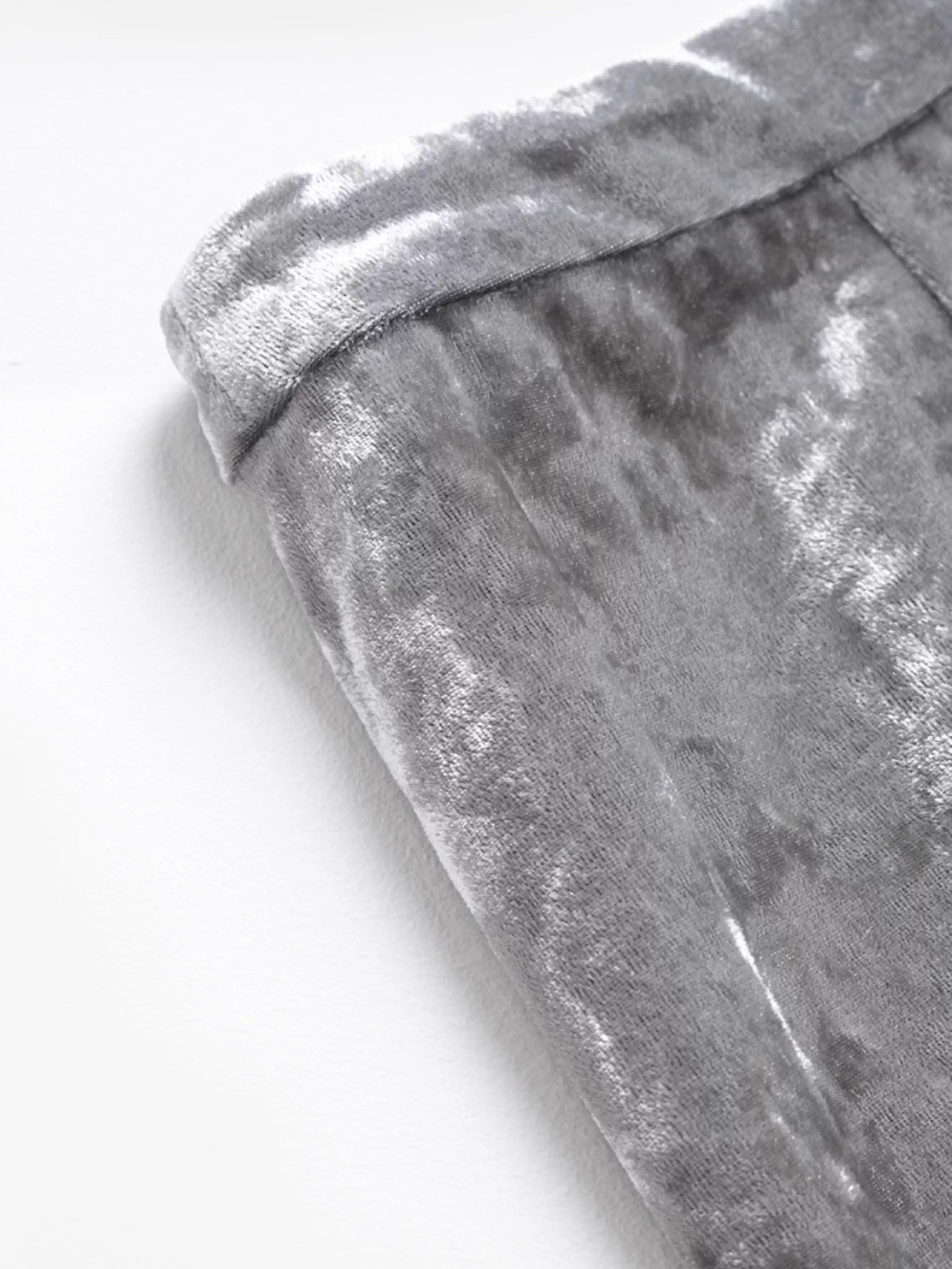 Elegant Diamond-Velvet Mermaid Skirt for Women – New Winter High-Waist Midi Velvet Skirt