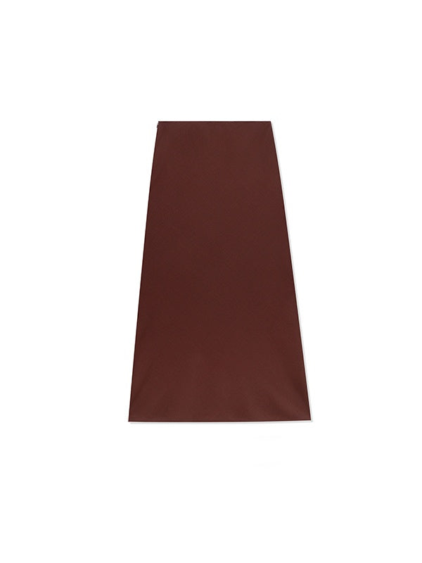 Japanese Washable 90S Fine Merino Wool Pencil Skirt | Elegant High-End Fishtail Hem Midi Skirt