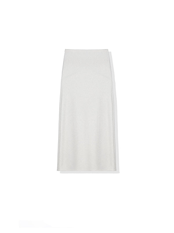 Japanese Washable 90S Fine Merino Wool Pencil Skirt | Elegant High-End Fishtail Hem Midi Skirt