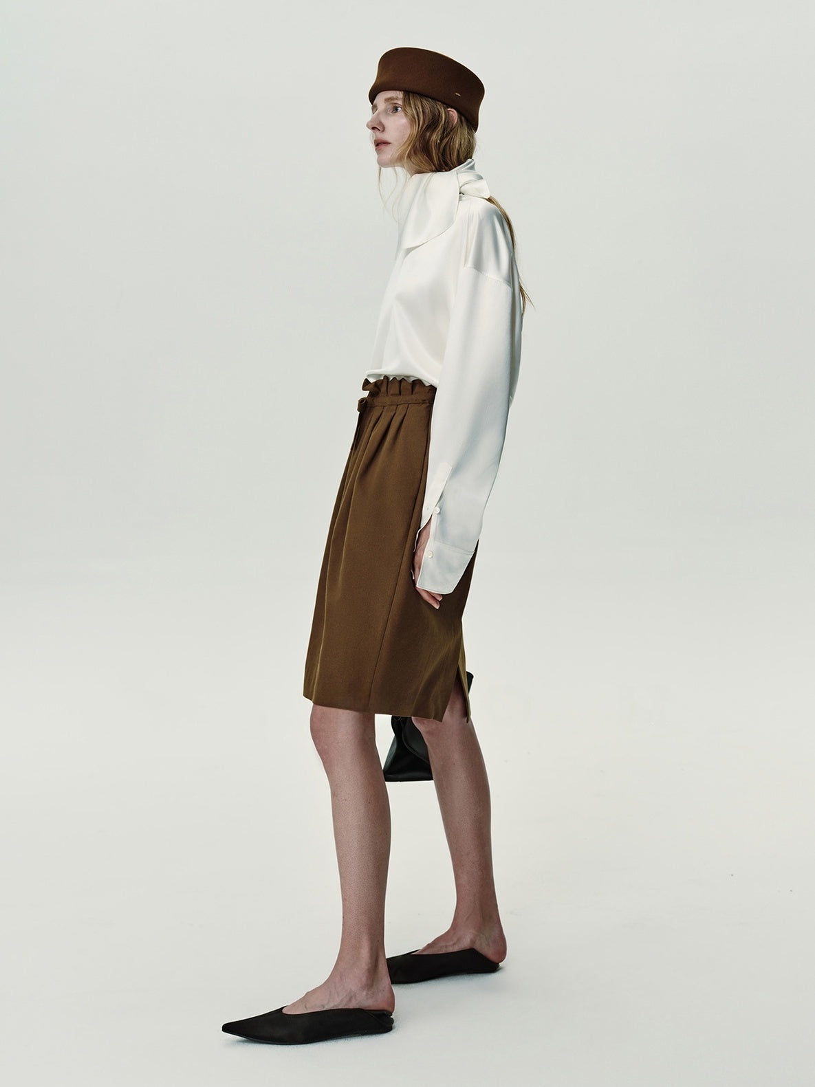 High-End Fashionista Handmade Pleated Mini Skirt | Elegant Blossom Shaped A-Line Skirt