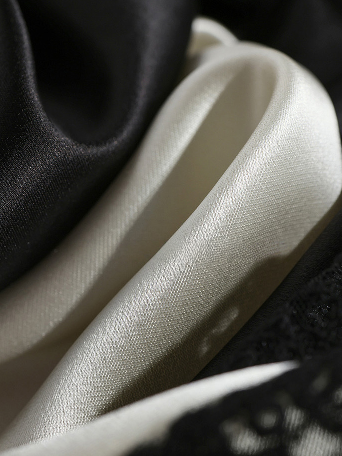 French Elegant Acetate Lace Slit Midi Skirt — Boudoir-Inspired Custom Craft Skirt for Women