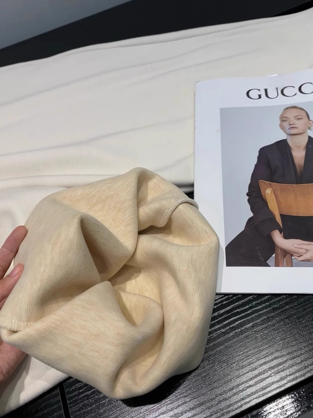 Women’s Acetate Wool Wide-Leg Pants | Fleece-Lined Loose Fit Woolen Trousers for Winter