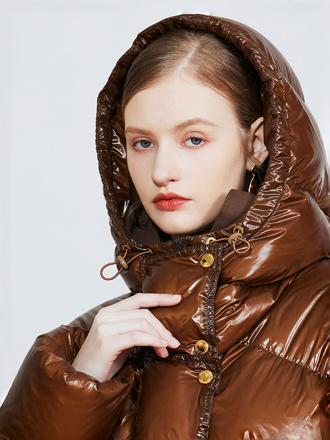 Double-Filled 90% White Duck Down Puffer Coat & Skirt Set – Thick Winter Outfit for Women