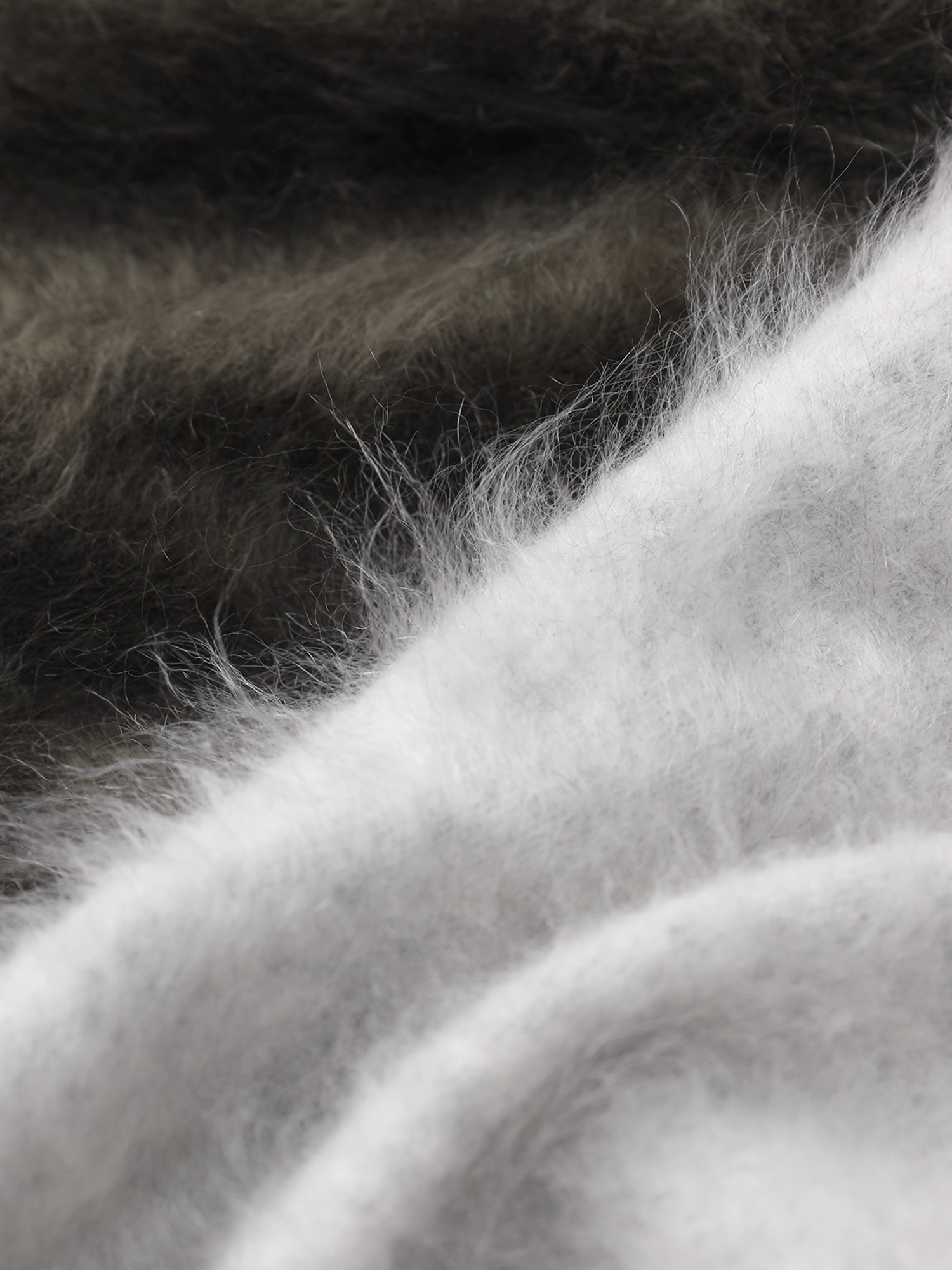 Luxury Brushed 100% Cashmere Stand-Collar Zip-Up Cardigan | Soft Fleece-Like Knit Sweater for Women