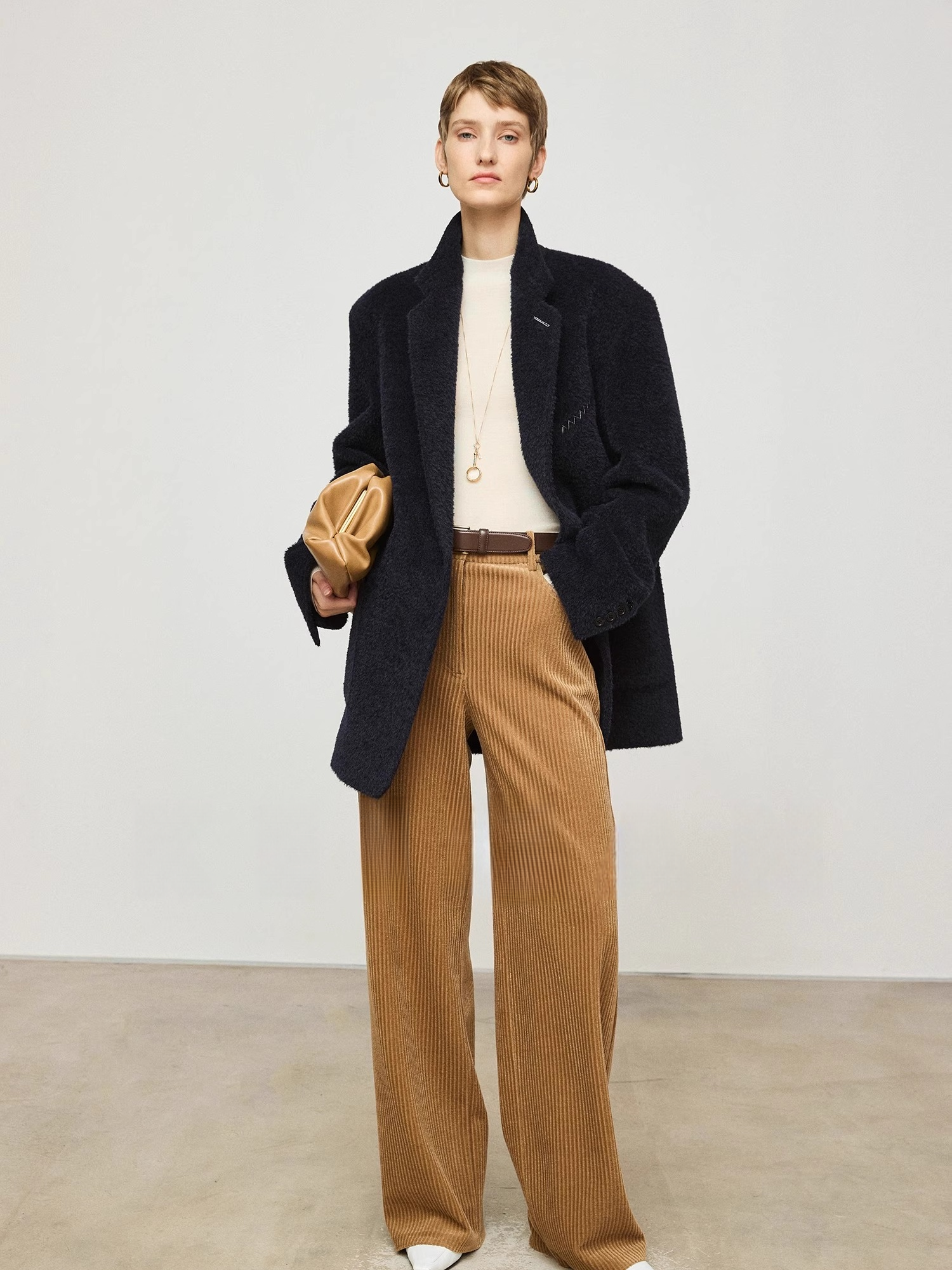 Women’s Italian Washable “Golden Wool”  Seamless Base Layer Top