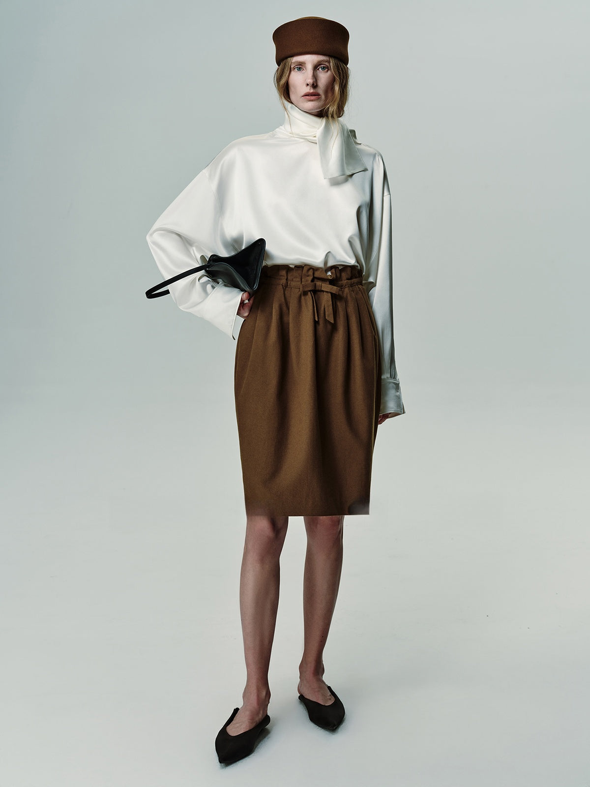 High-End Fashionista Handmade Pleated Mini Skirt | Elegant Blossom Shaped A-Line Skirt