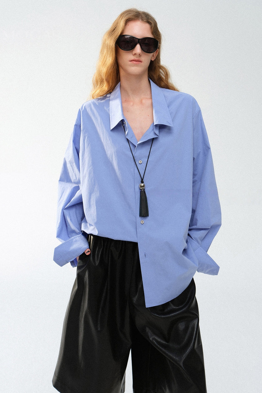 The CleanFit Asymmetric Cotton Shirt
