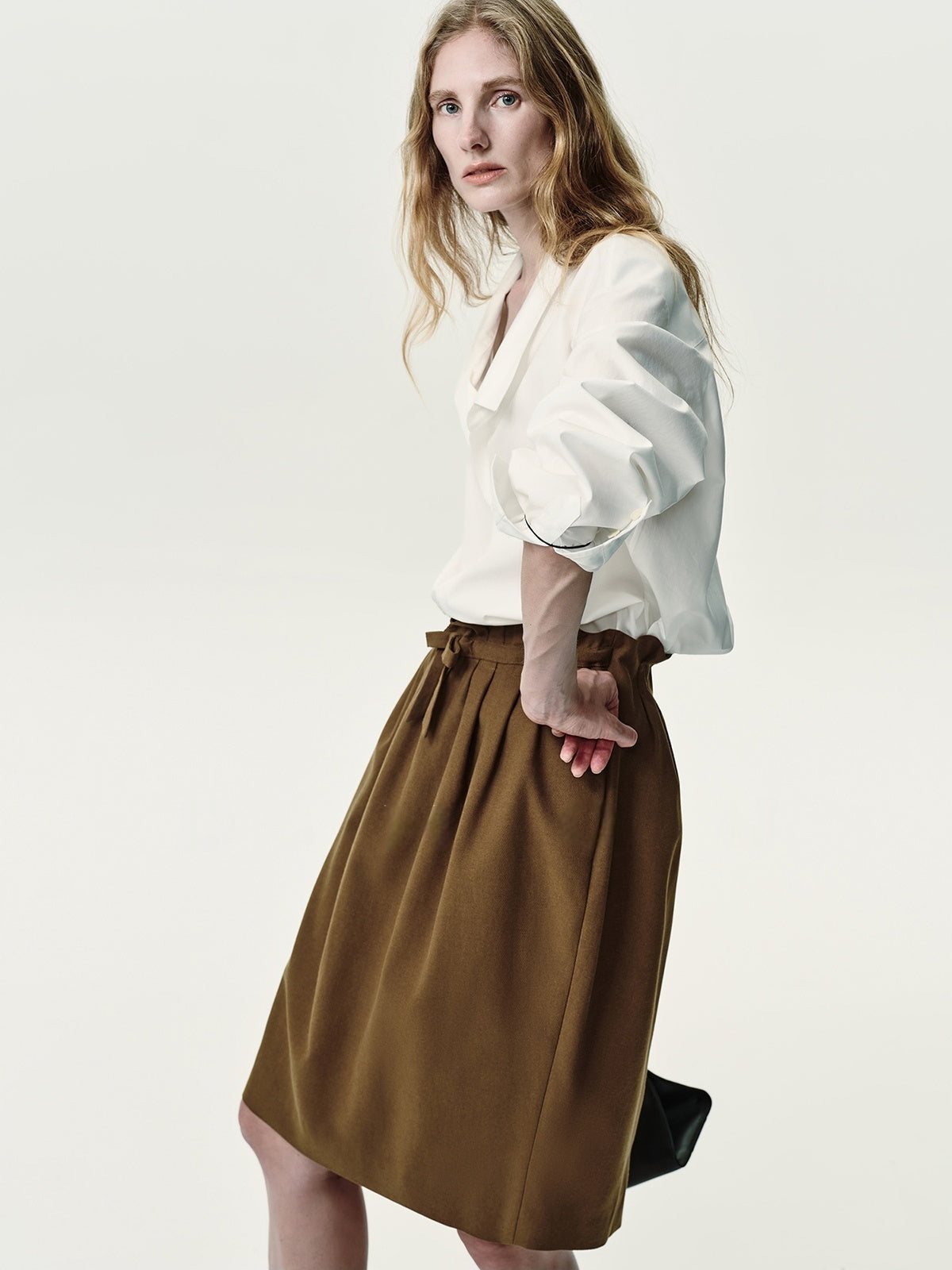 High-End Fashionista Handmade Pleated Mini Skirt | Elegant Blossom Shaped A-Line Skirt