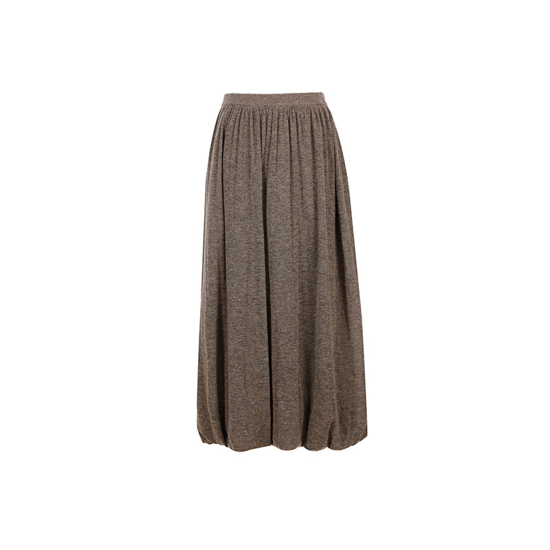 Featherlight Cashmere Wool Romantic Atmosphere Cake Top & Skirt Set – Ethereal, Elegant Layered Design