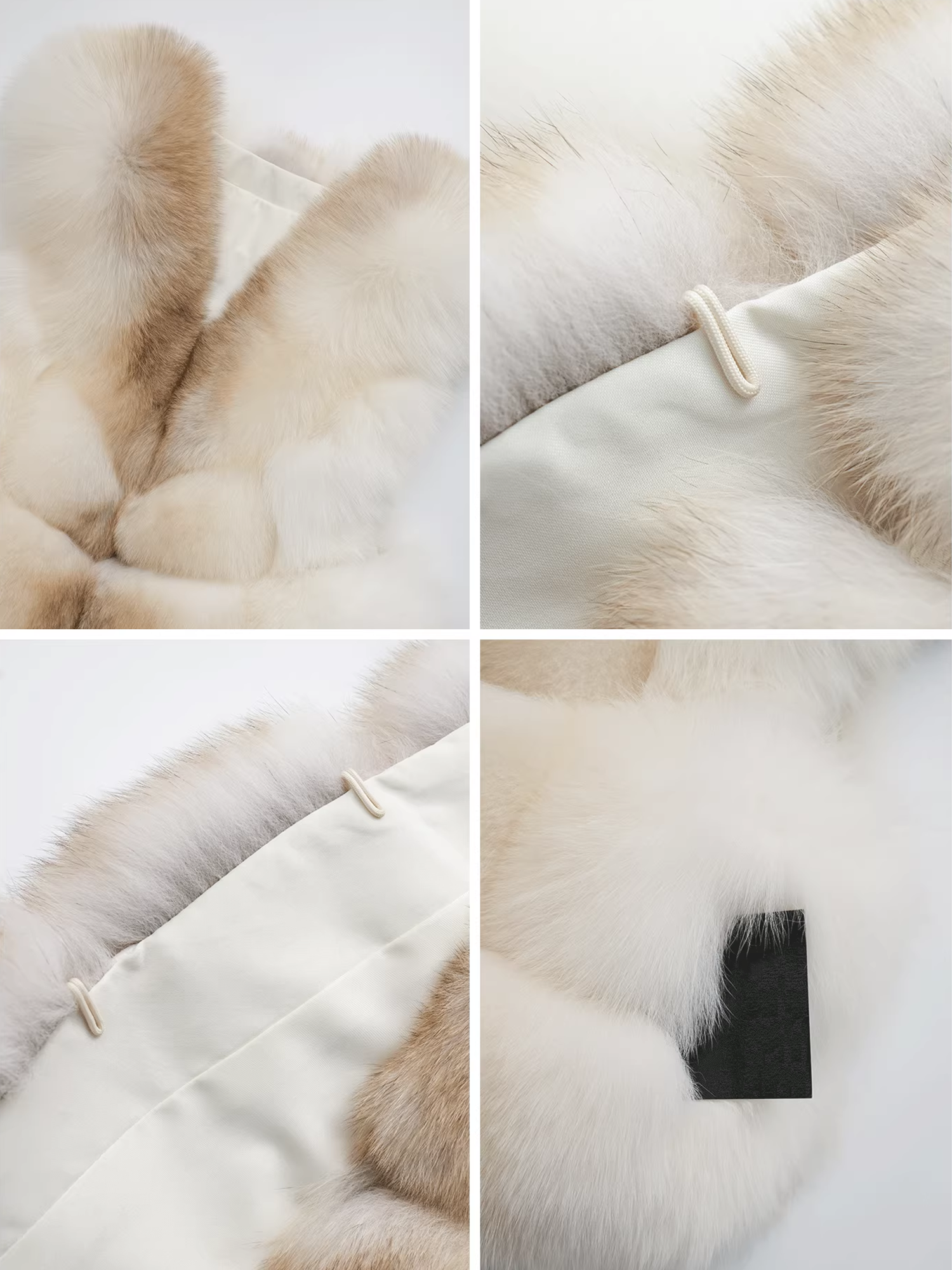 Women’s Fox Fur Vest | Short Winter Gilet Inspired by Finnish Saga Furs Design