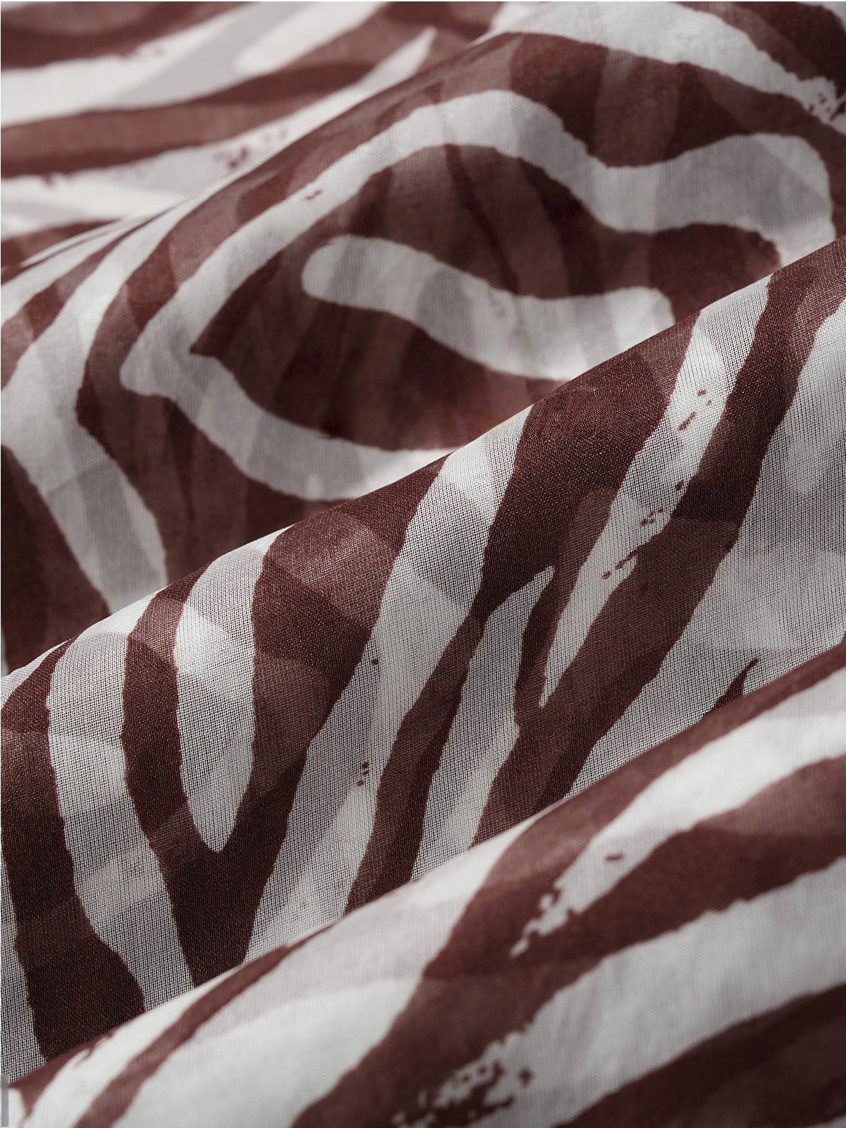 Mulberry Silk Zebra Print Midi Skirt – 6A Grade Draped Old Money Style