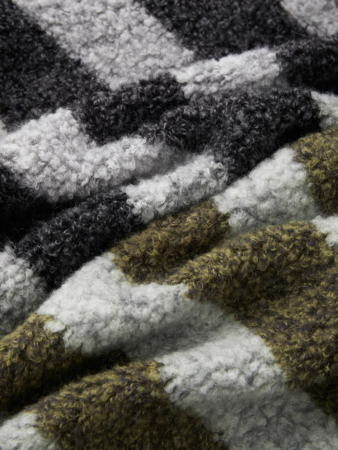 Pure Wool Hooded Striped Sweater for Women | Relaxed Half-Zip Loose-Fit Textured Knit Pullover