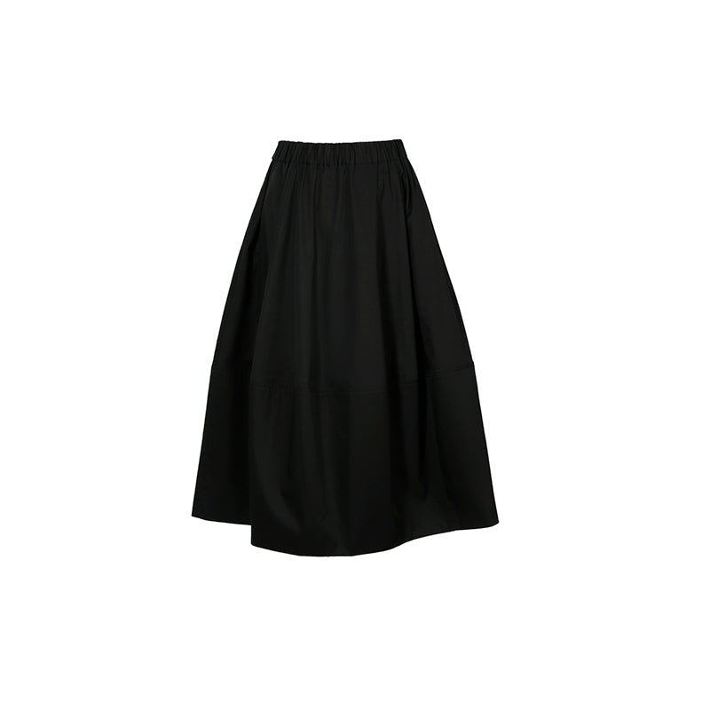 Timeless Fashion Essential – 3D Tailored 100% Cotton High-Waisted Balloon Skirt