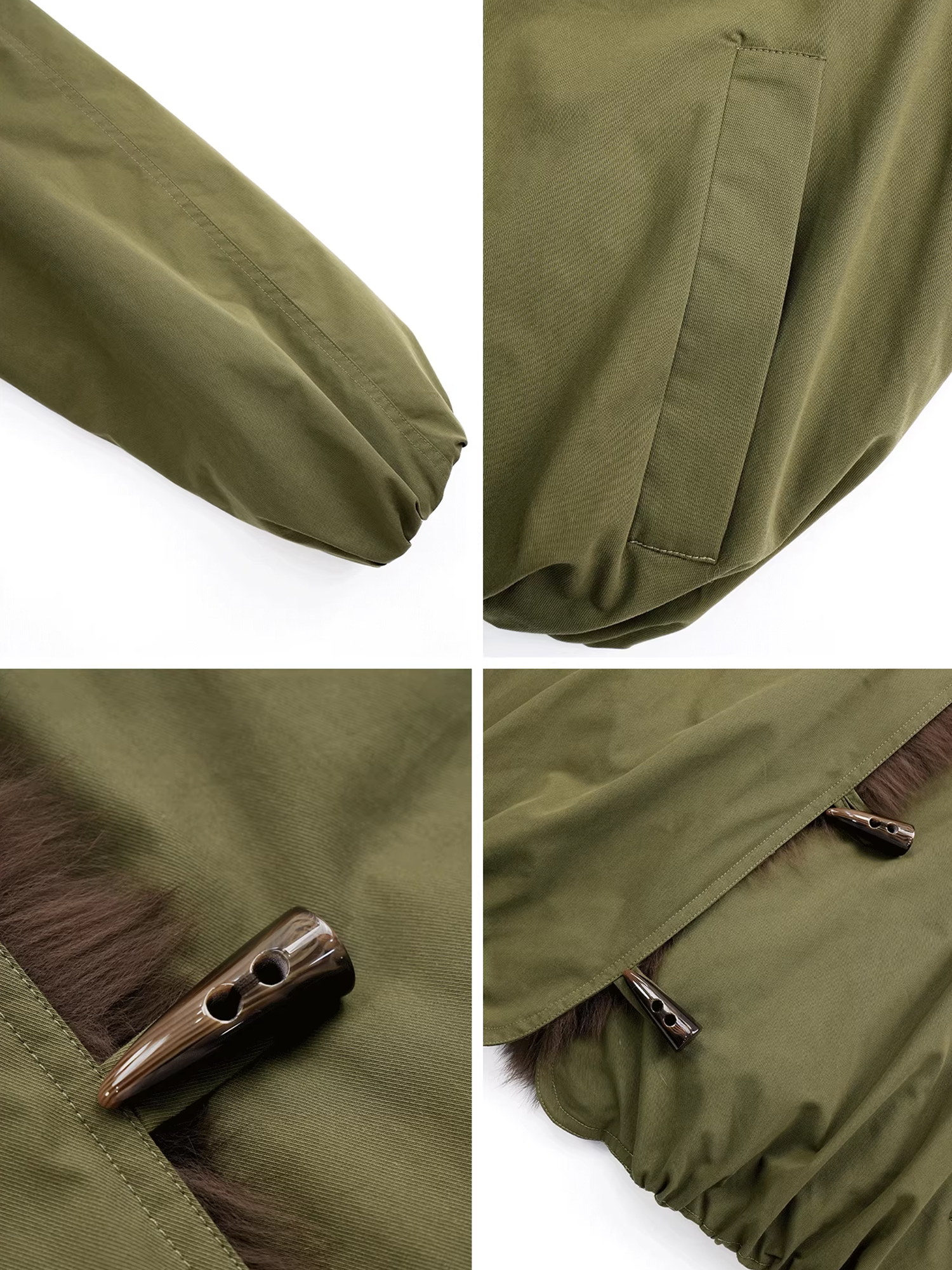 Women’s Short Down Parka Jacket with Fox Fur Hood | 90% White Goose Down Winter Coat