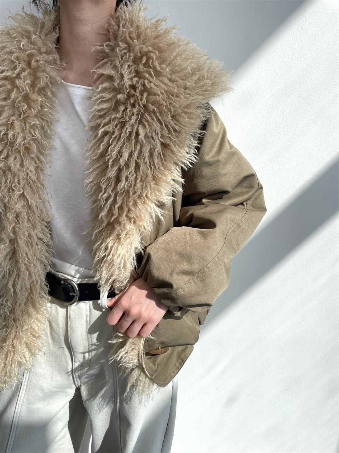 Women’s Plush Oversized  Jacket with Large Lapel | Warm Fleece Lined Winter Coat